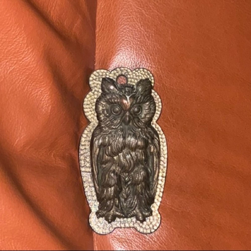 Judd Metal Owl Paper Bill Memo Clasp Paperweight Clip Antique Office Memorabilia